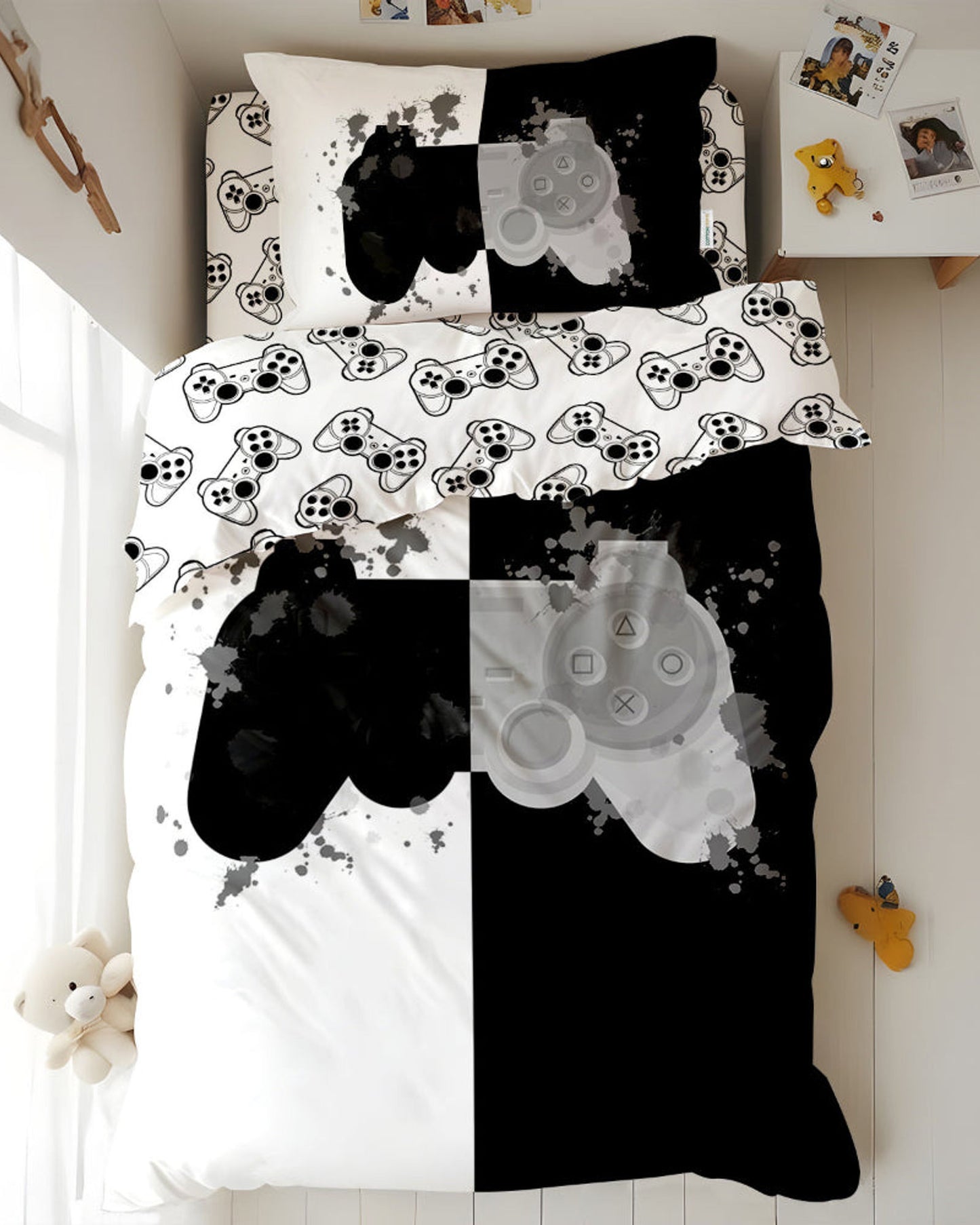 Cotton Home Kids 3-piece Duvet Cover Set Joystick