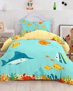 Cotton Home Kids 3-piece Duvet Cover Set Aqua