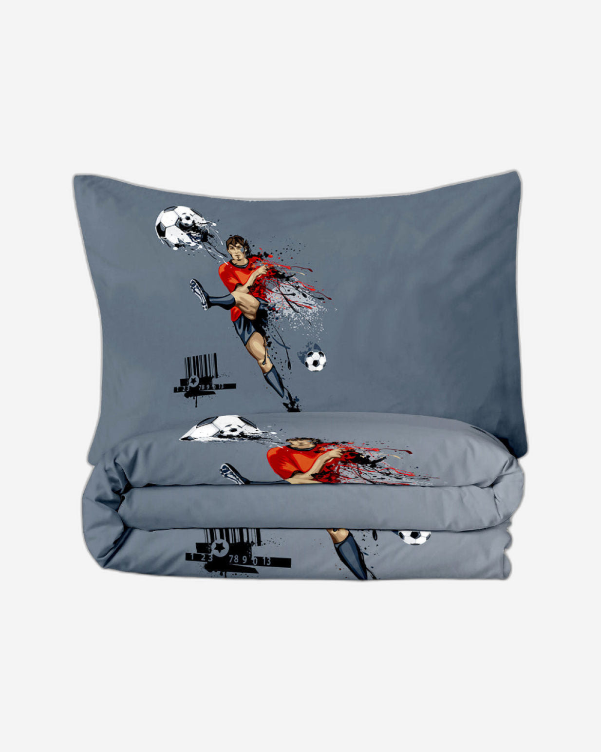 Cotton Home Kids Duvet Cover Set 3Pc Football
