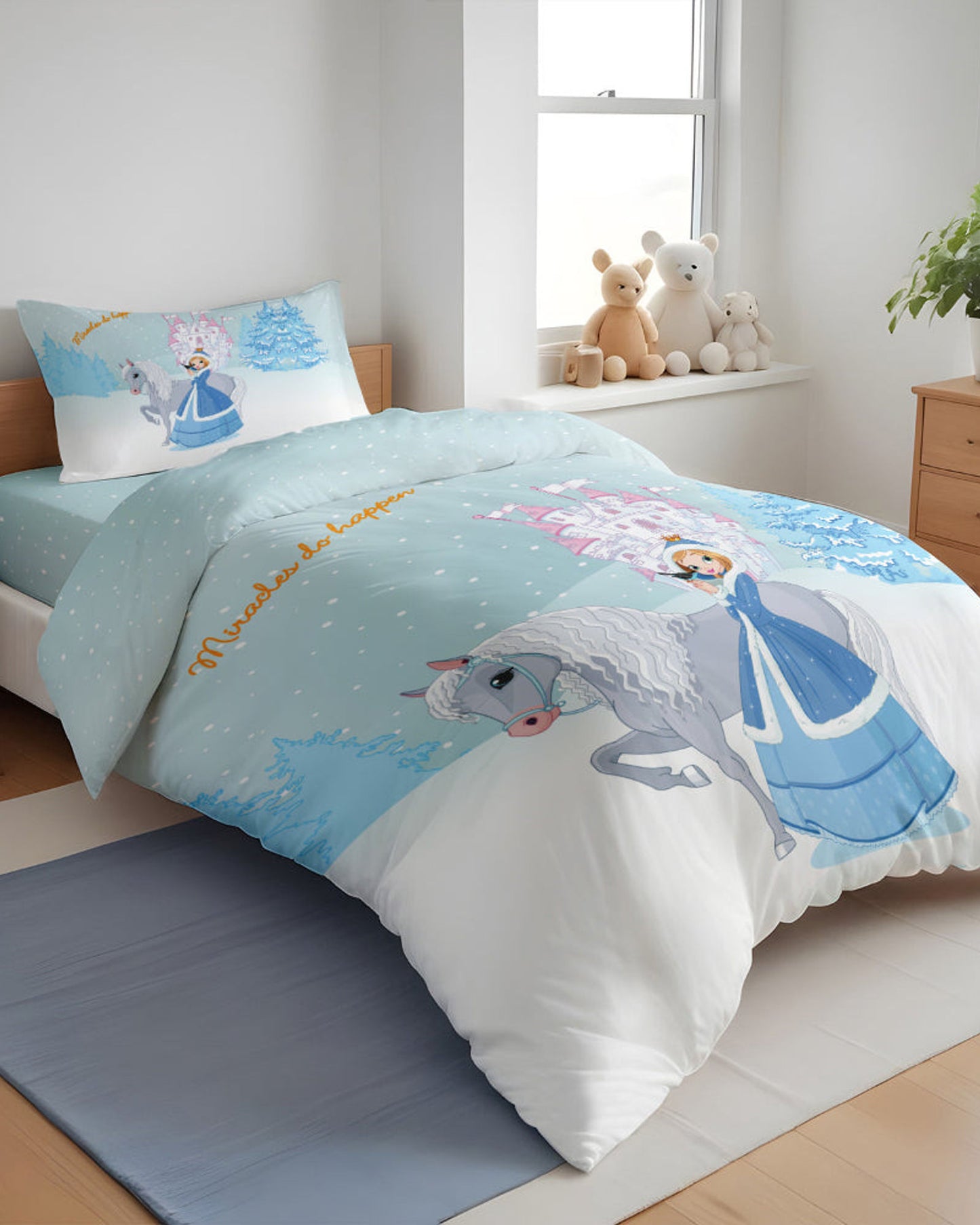 Cotton Home Kids Duvet Cover Set 3Pc Princess