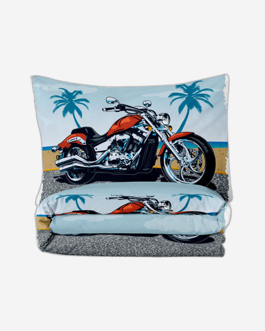 Cotton Home Kids 3-piece Duvet Cover Set Bike