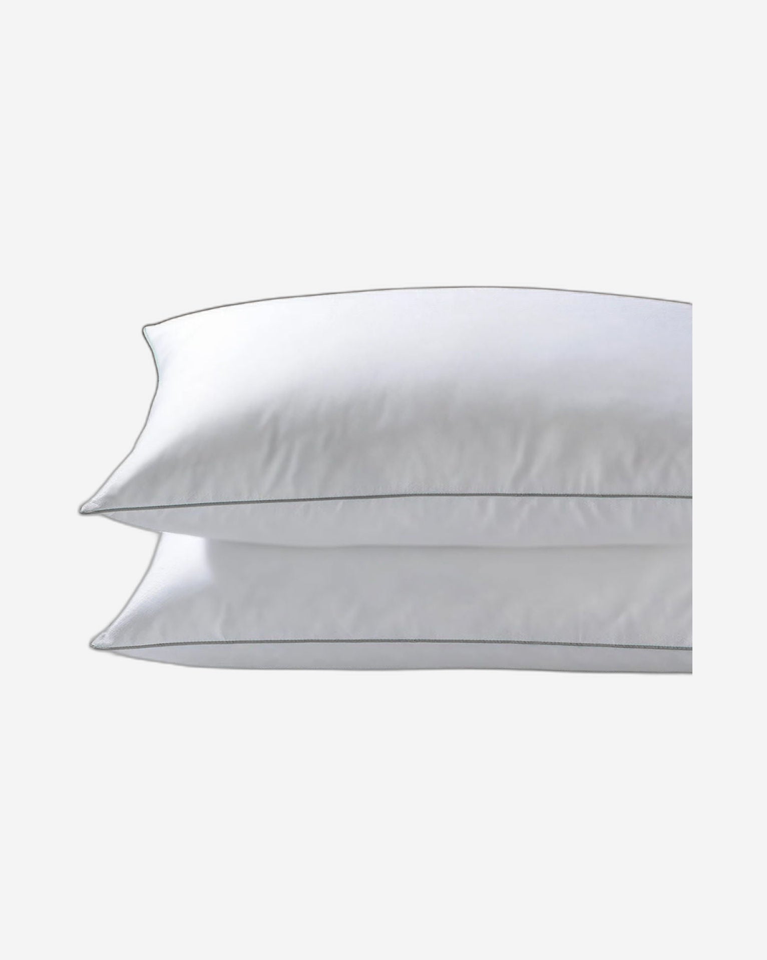 Cotton Home Luxury Pillow Pack of 2-piece with Grey cord