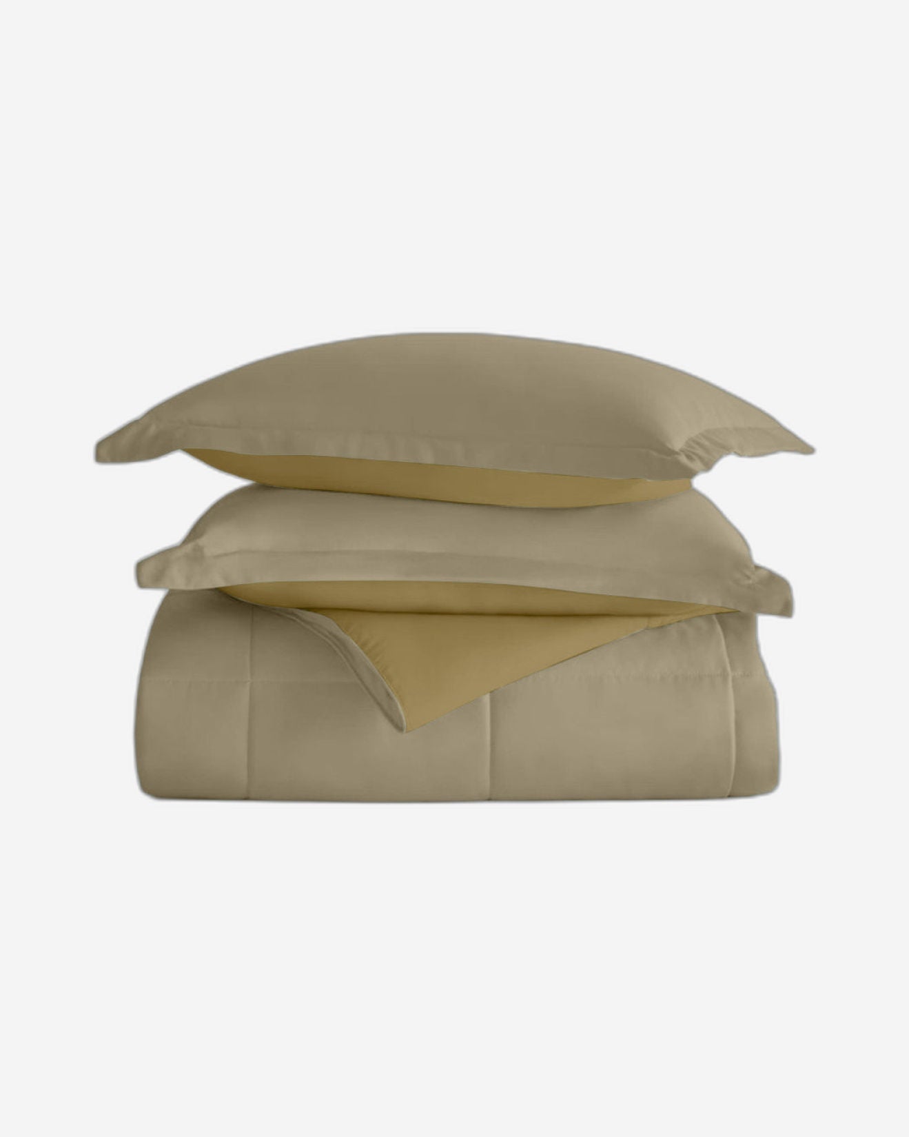 Cotton Home Comforter Set 3Pc Beige