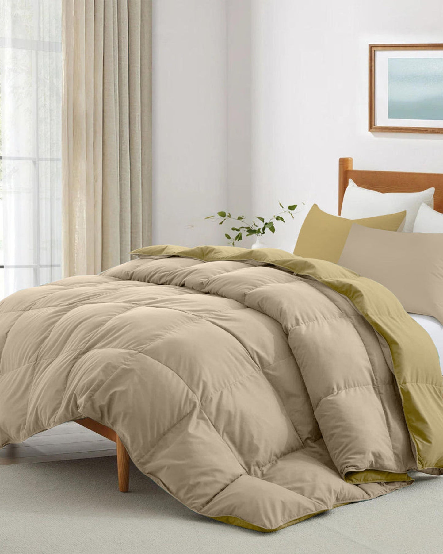 Cotton Home Comforter Set 3Pc Dark Phone