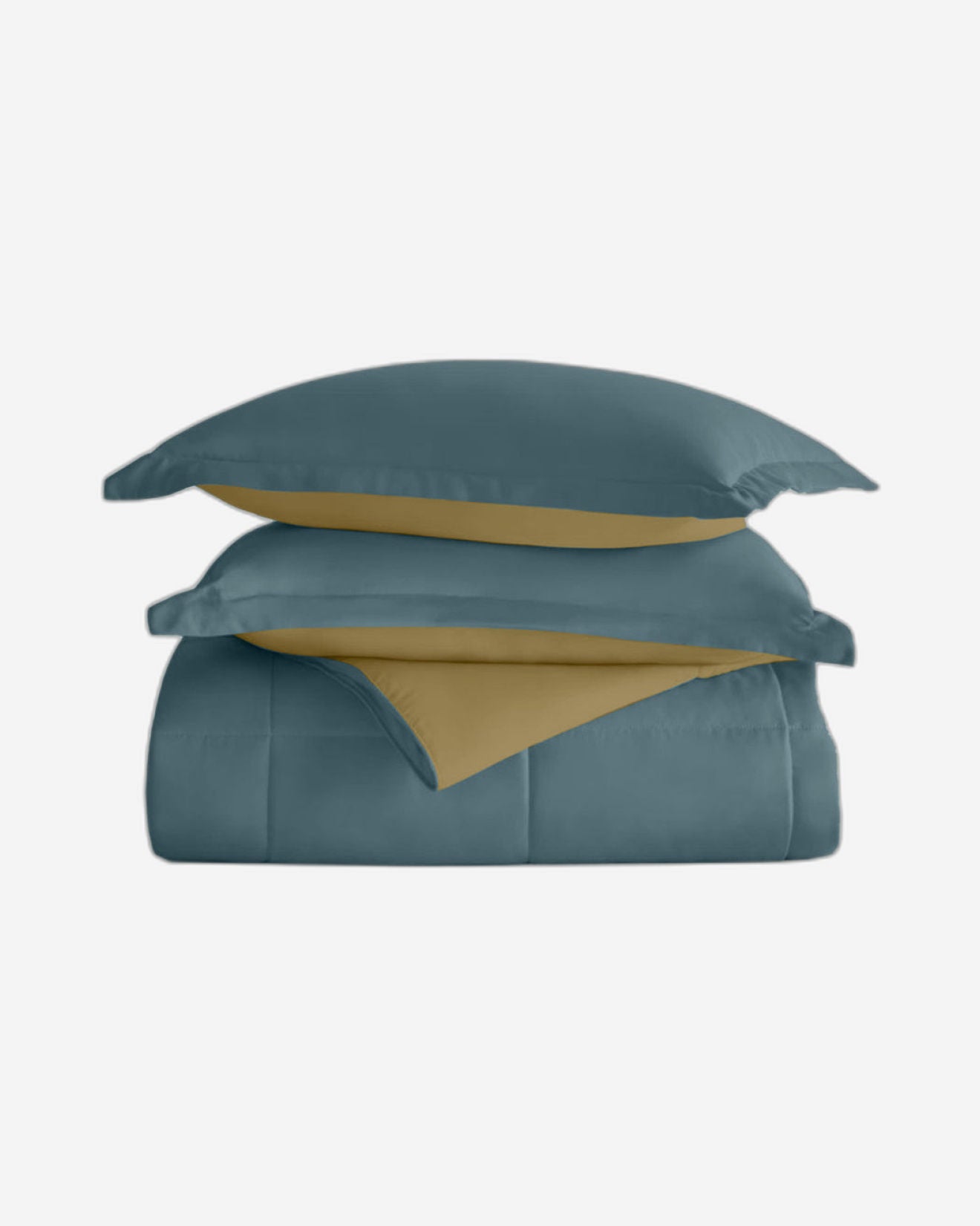 Cotton Home Comforter Set 3Pc Metallic Blue