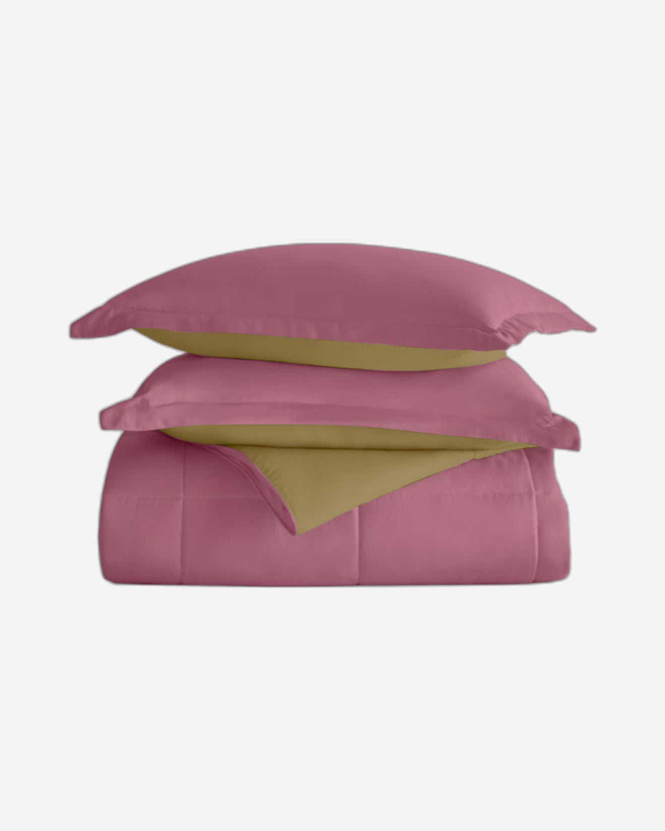 Cotton Home Comforter Set 3Pc Muave