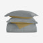 Cotton Home Comforter Set 3Pc Grey