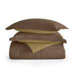 Cotton Home Adult 3-piece Set Reversible Comforter Golden