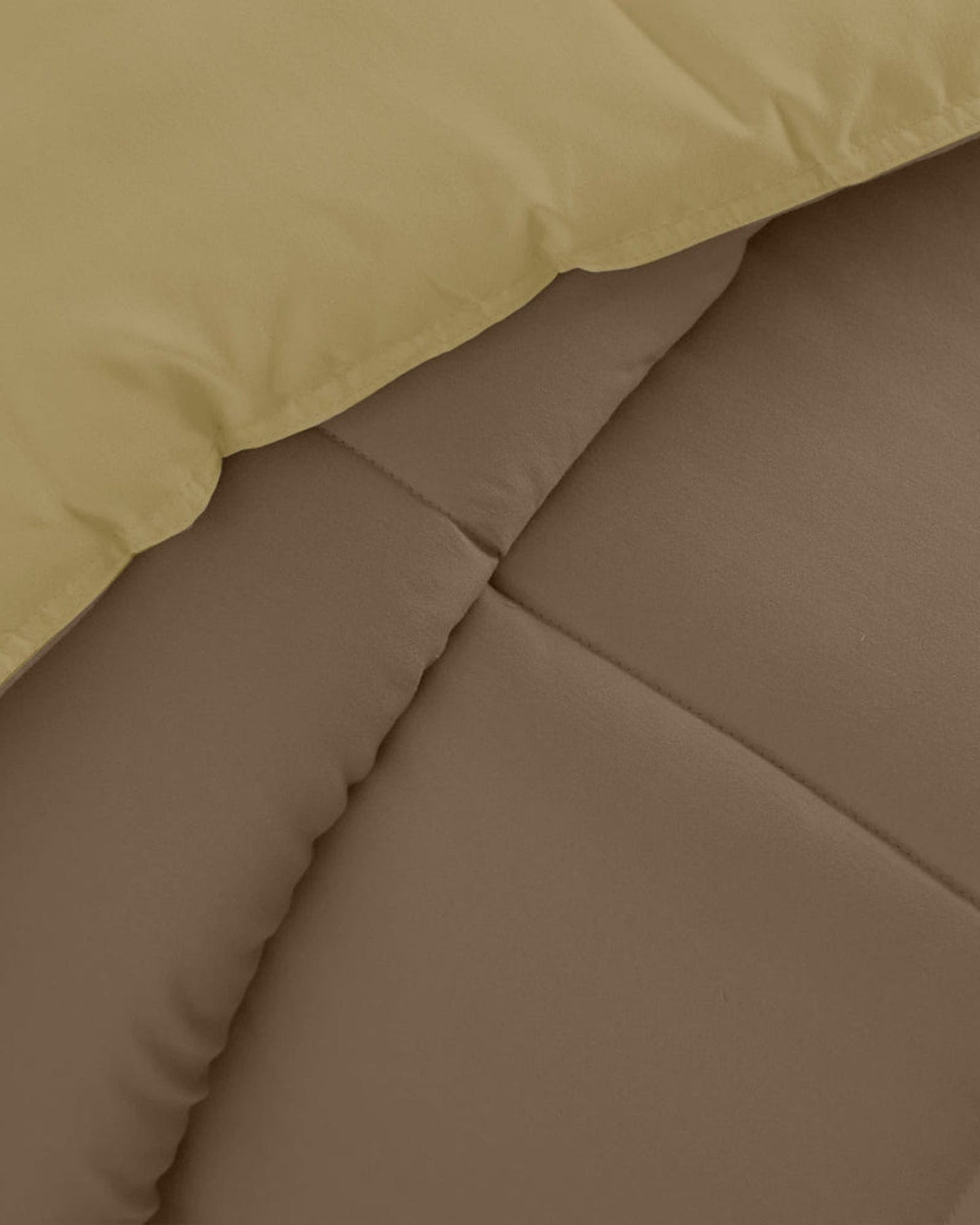 Cotton Home Comforter Set 3Pc Golden
