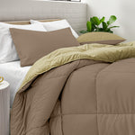 Cotton Home Comforter Set 3Pc Golden