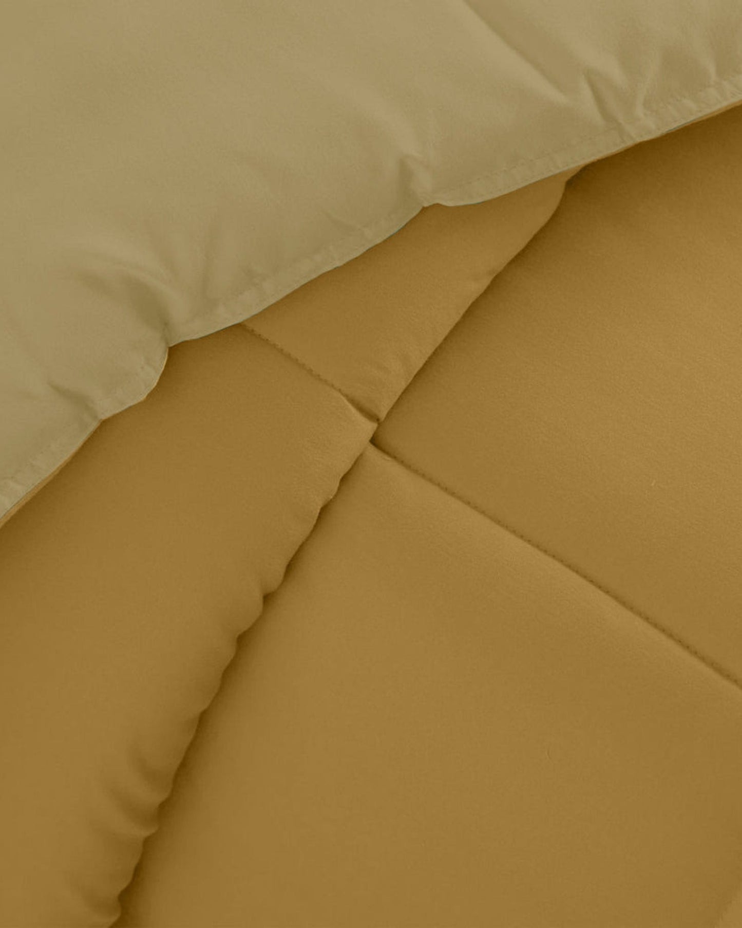 Cotton Home Comforter Set 3Pc Gold