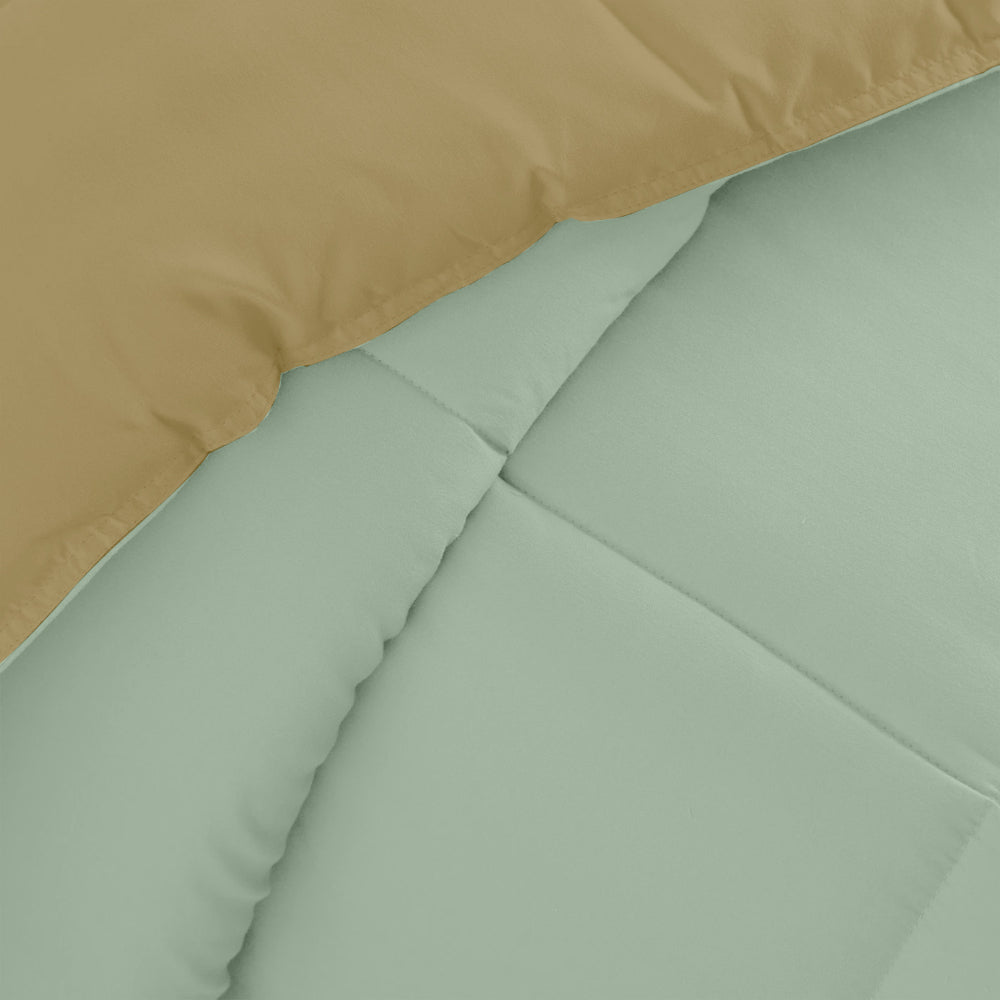 Cotton Home Adult 3-piece Set Reversible Comforter Mint