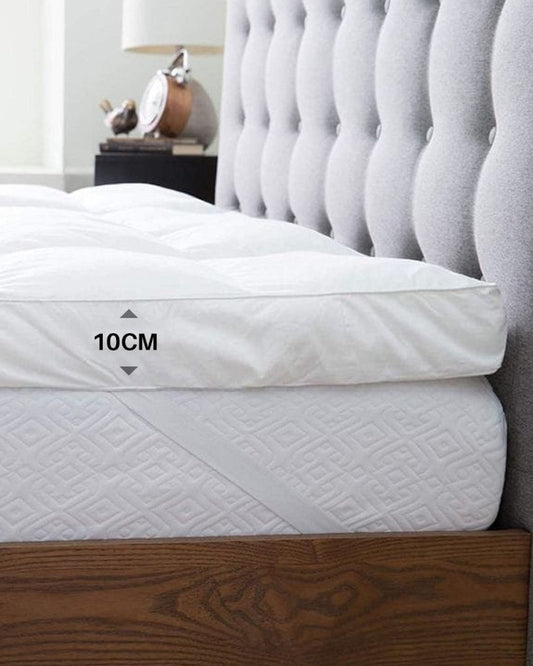 Cotton Home Mattress Topper Super Soft White