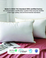 Cotton Home Downproof Gold Cord Pillow