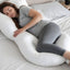 Cotton Home Pregnancy Pillow White