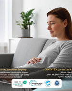 Cotton Home Pregnancy Pillow Blue