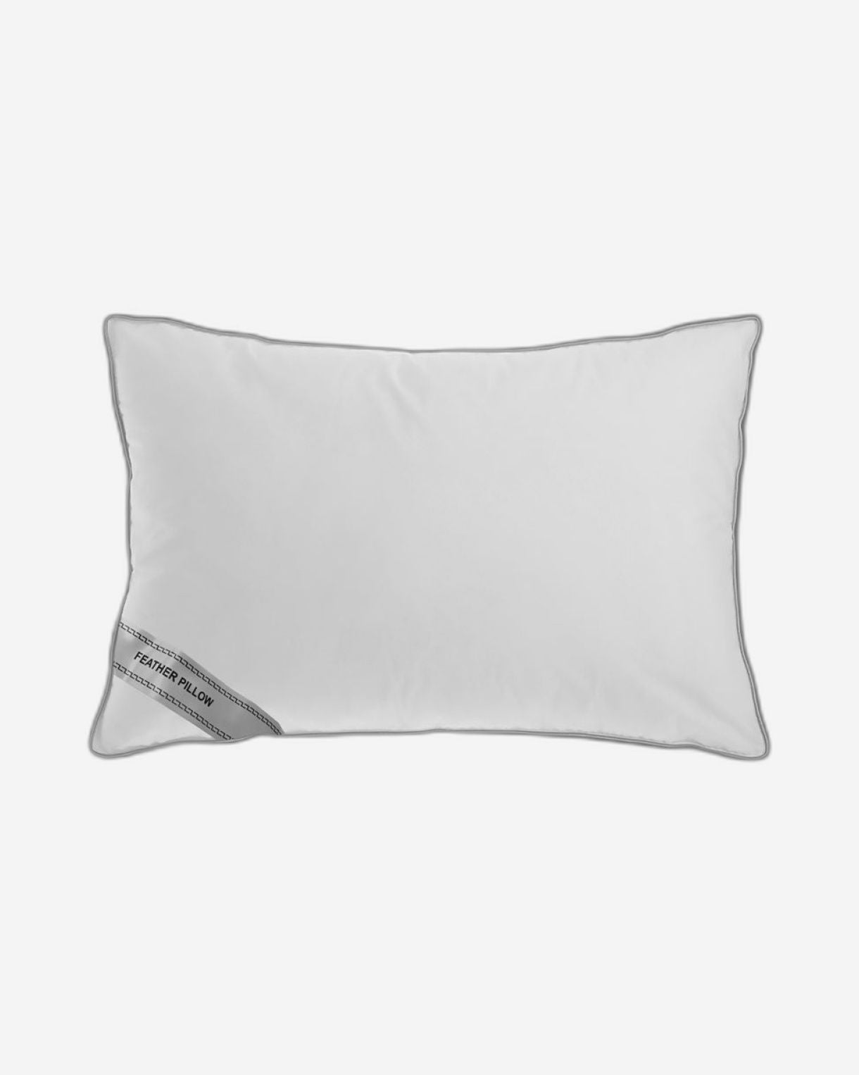 Cotton Home Pillow Downproof Feather Grey Cord