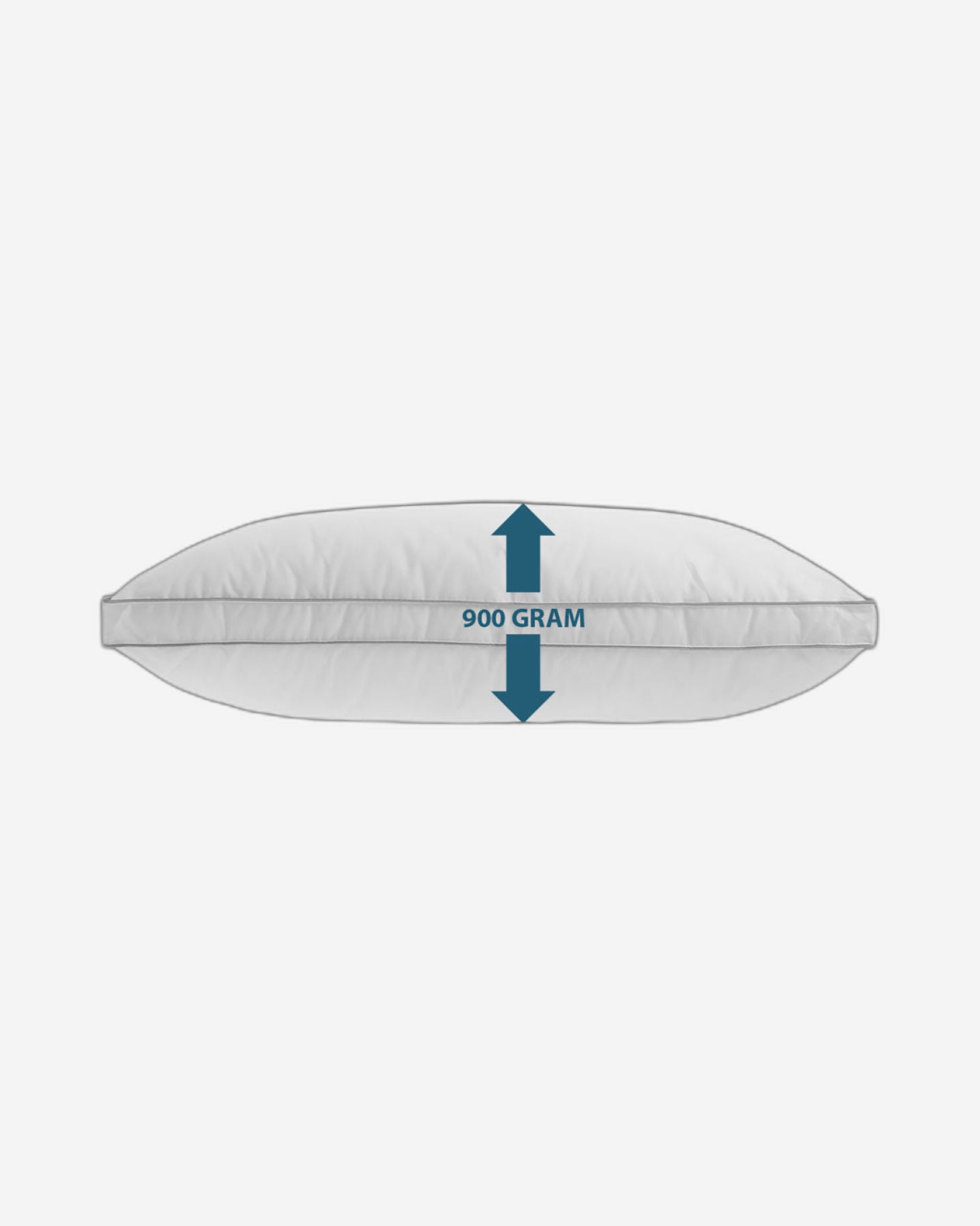 Cotton Home Pillow Downproof Feather Grey Cord