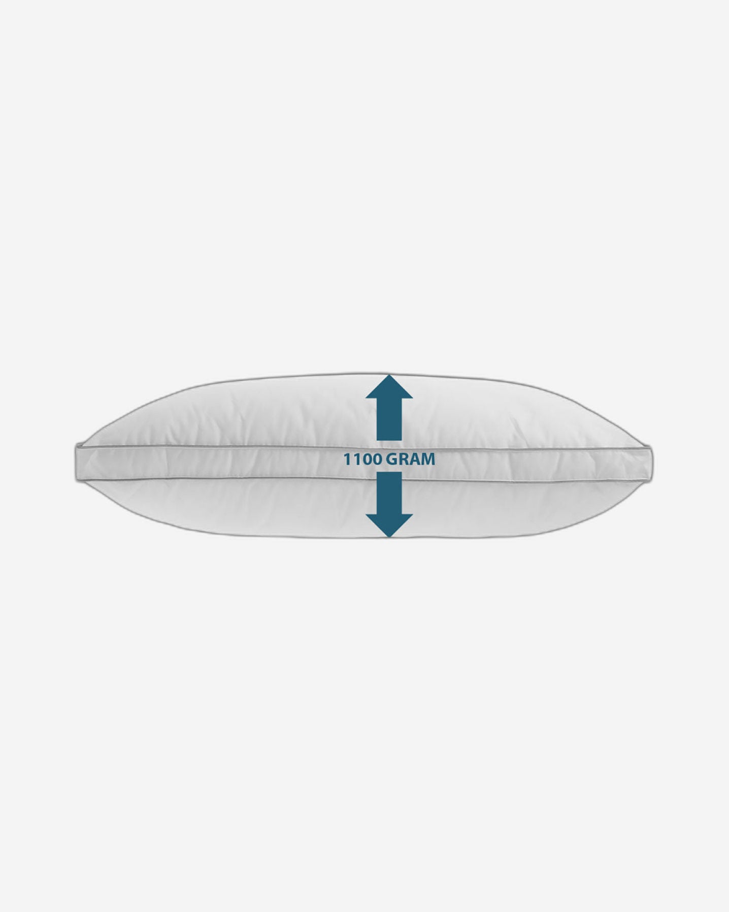 Cotton Home Pillow Downproof Feather Grey Cord