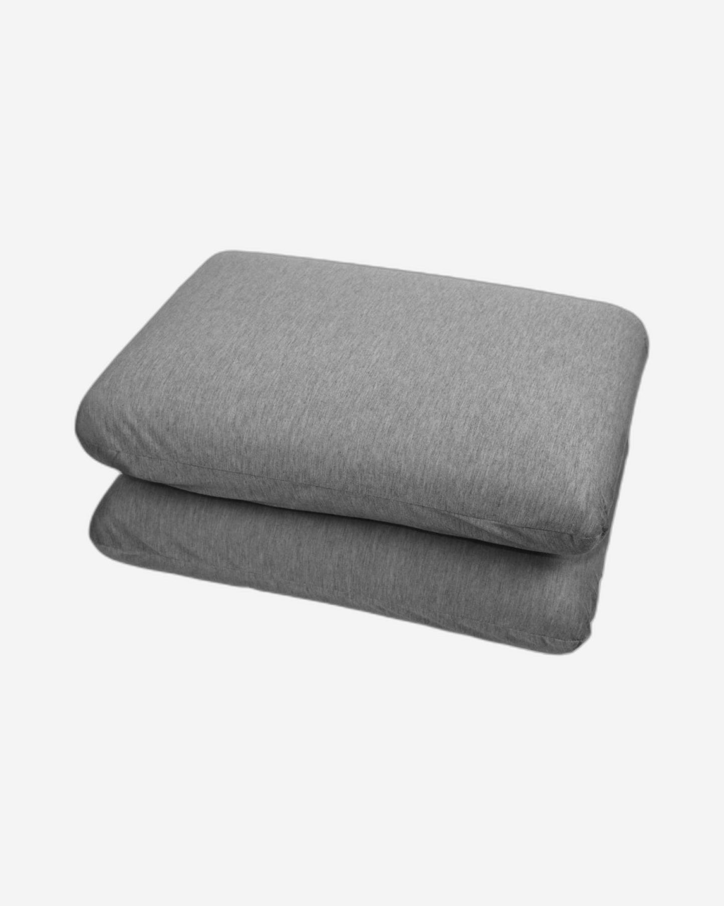 وسادة قطنية منزلية من إسفنج الذاكرة، قطعتان، لون أبيض