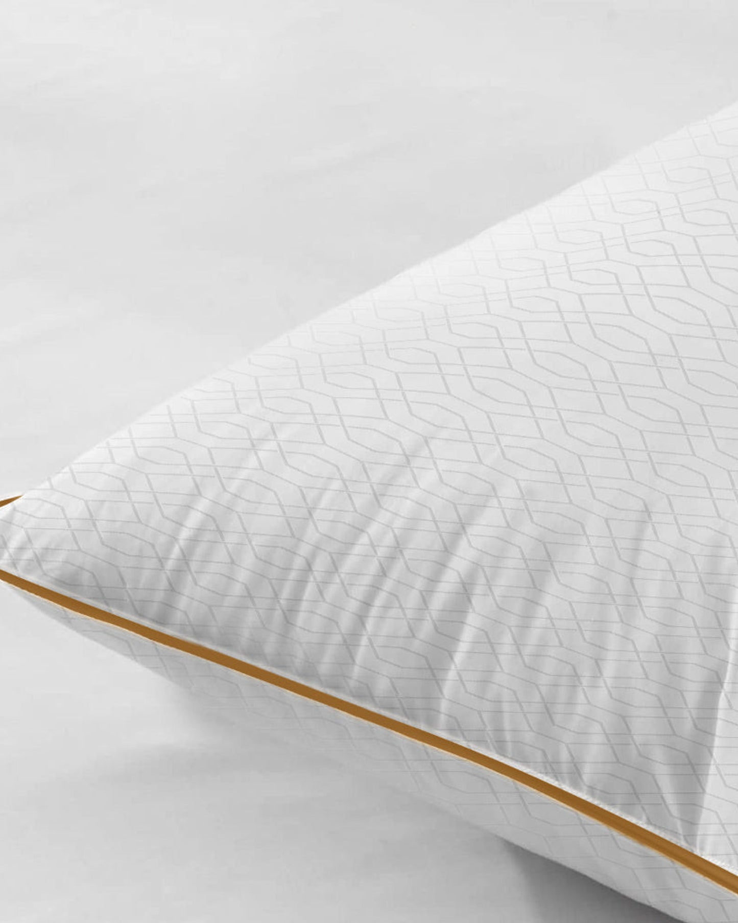 Cotton Home Pillow Jacquard 1Pc Gold Cord