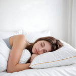 Cotton Home Pillow Jacquard 1Pc Gold Cord