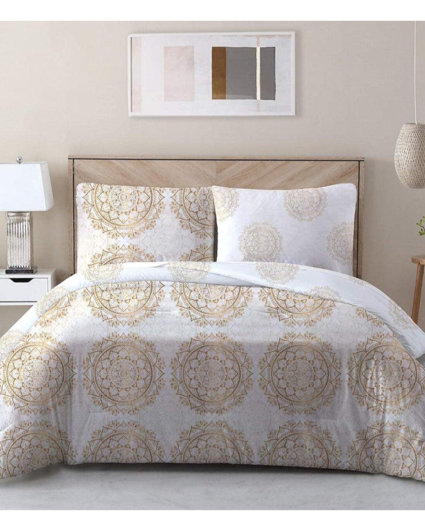 Cotton Home Comforter Set 3Pc Festive