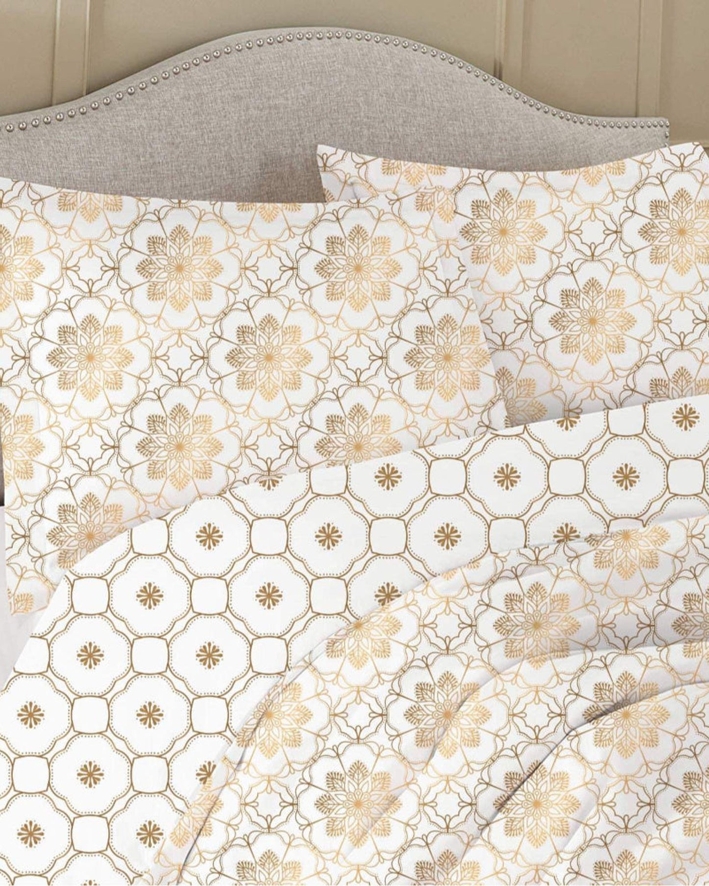 Cotton Home Comforter Set 3Pc Azure