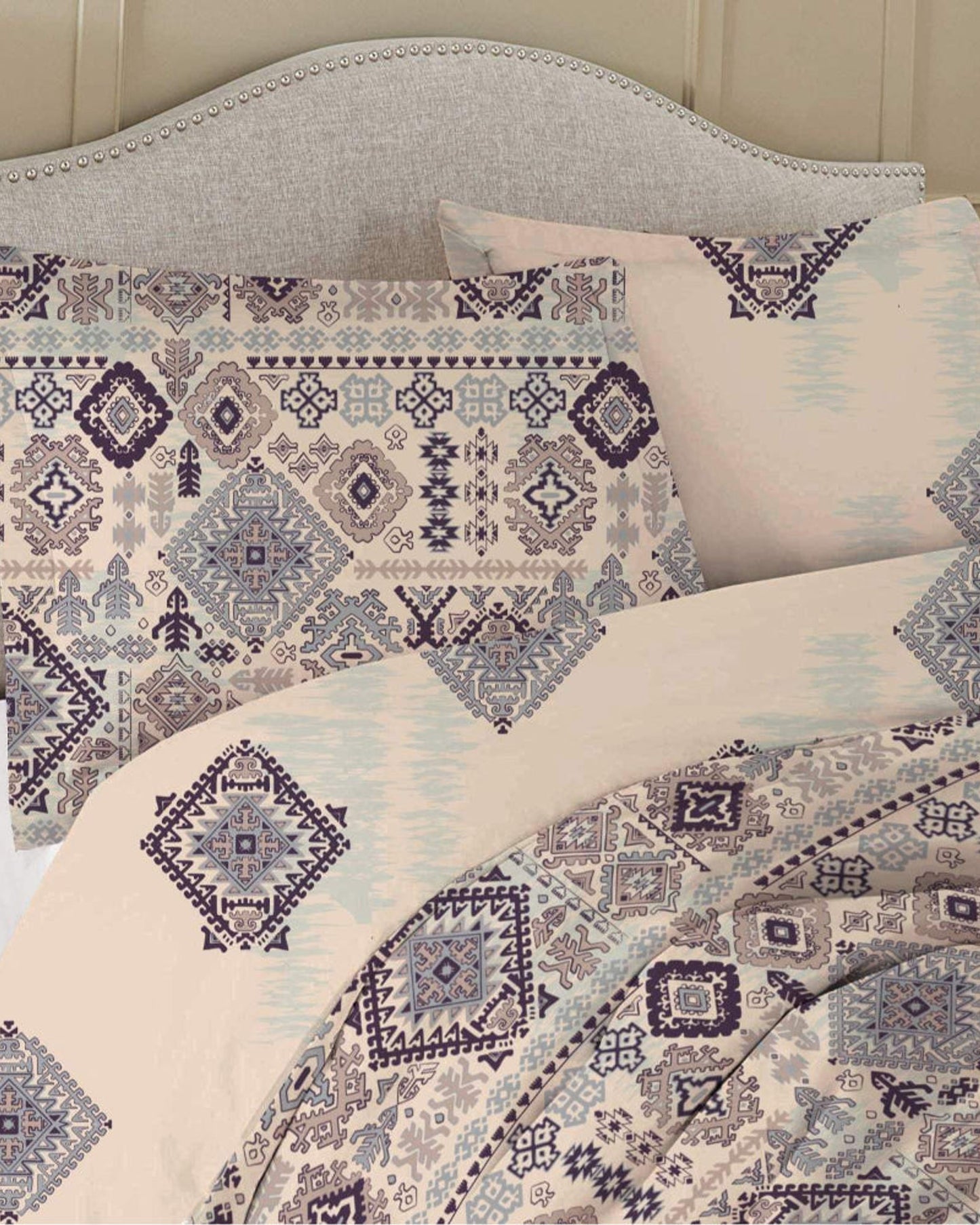 Cotton Home Comforter Set 3Pc Ethinic