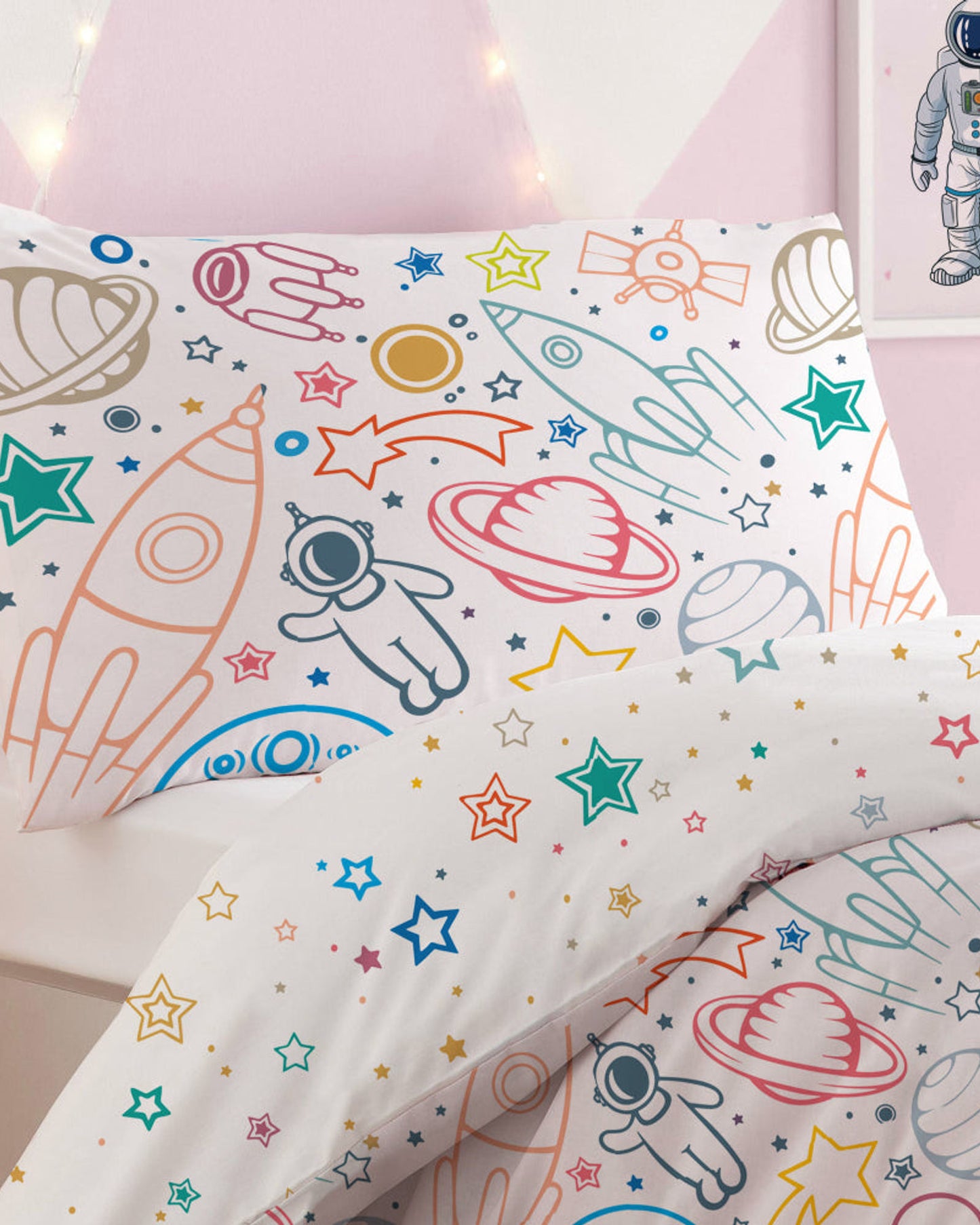 Cotton Home Comforter Set 2Pc Galaxy