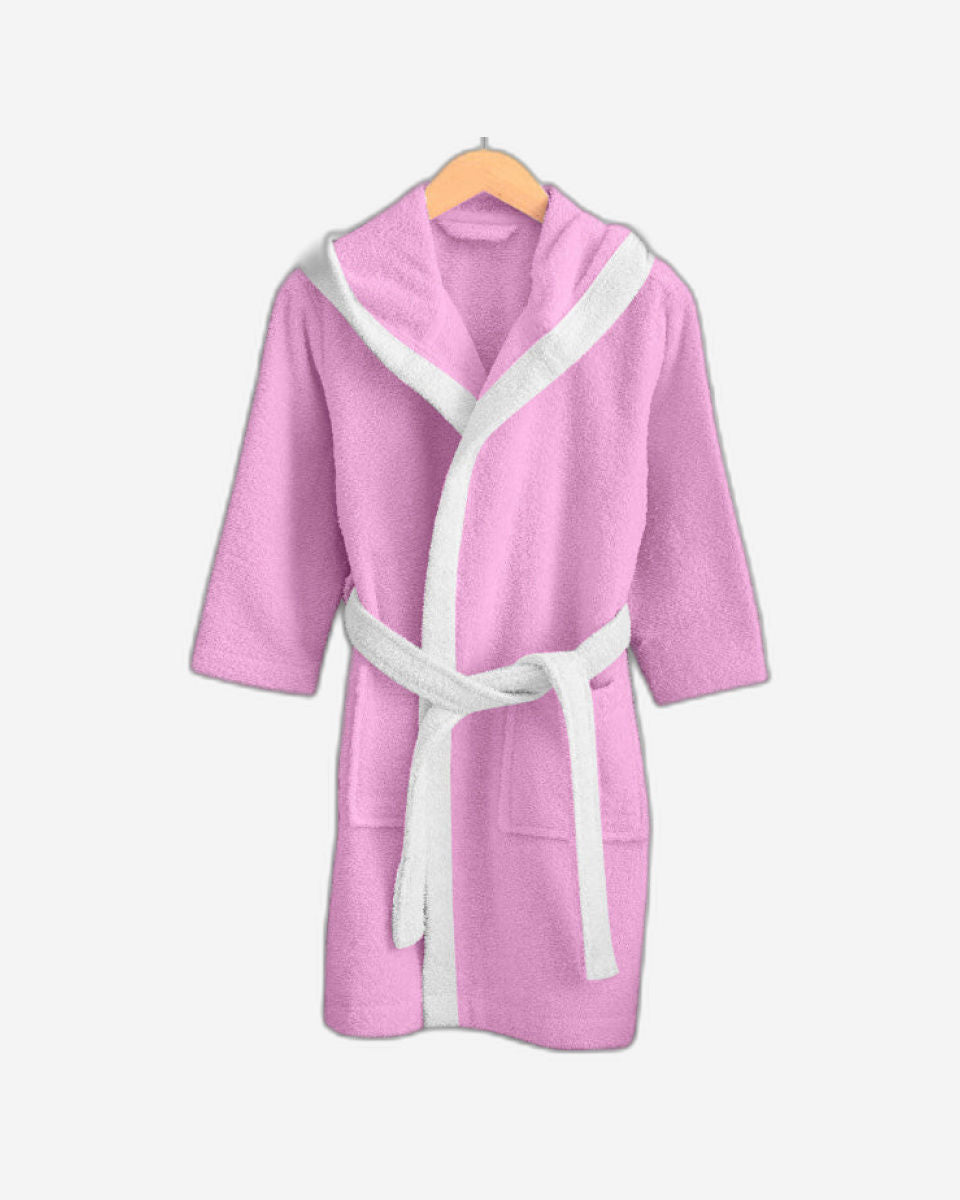 Cotton Home Kids Bathrobe Kitty Pink