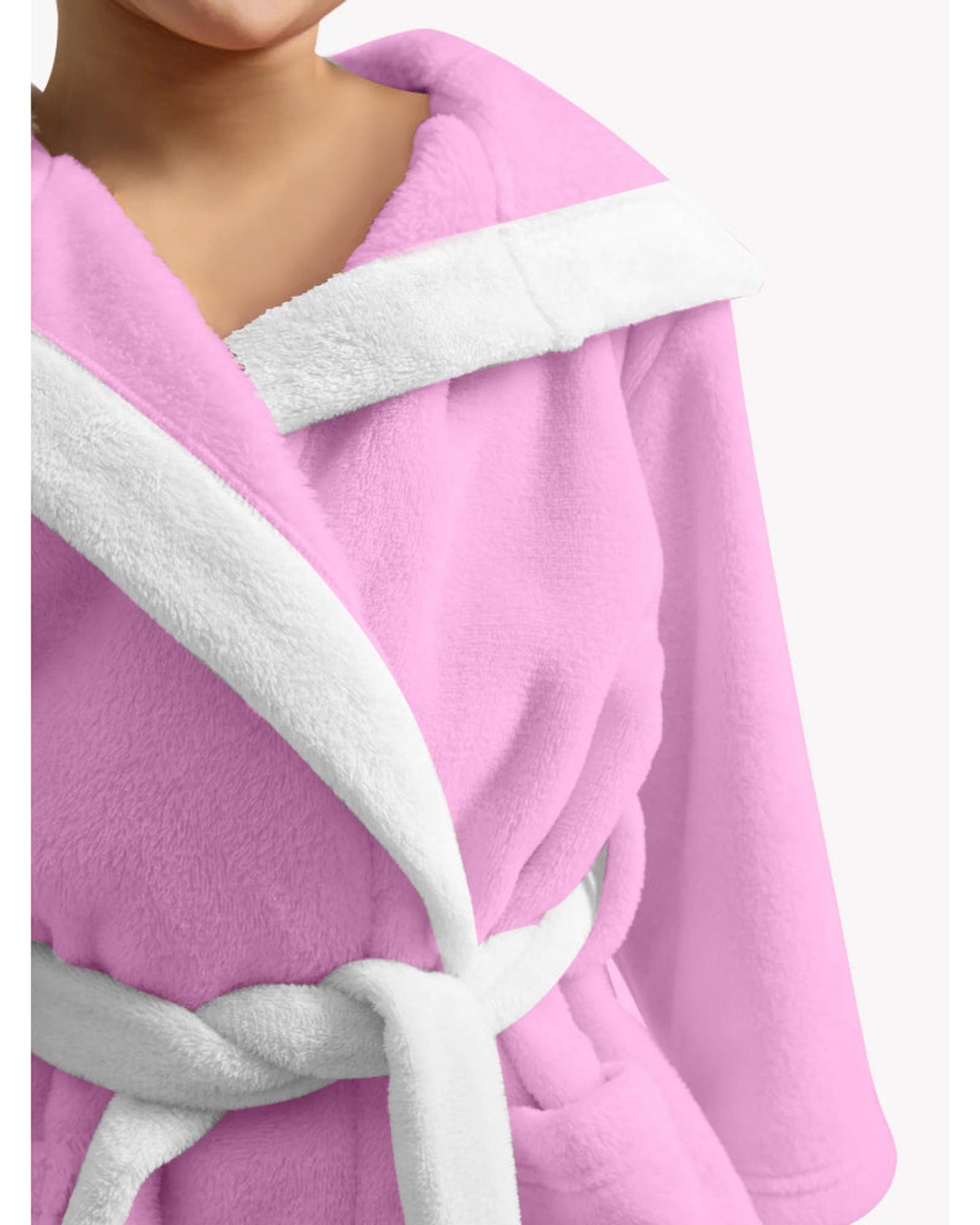 Cotton Home Kids Bathrobe Kitty Pink