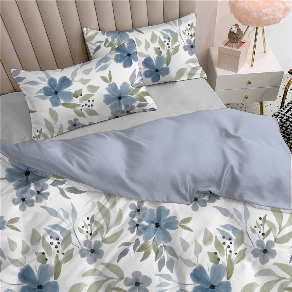 Cotton Home 3-piece set Printed Comforter Serene Blossoms