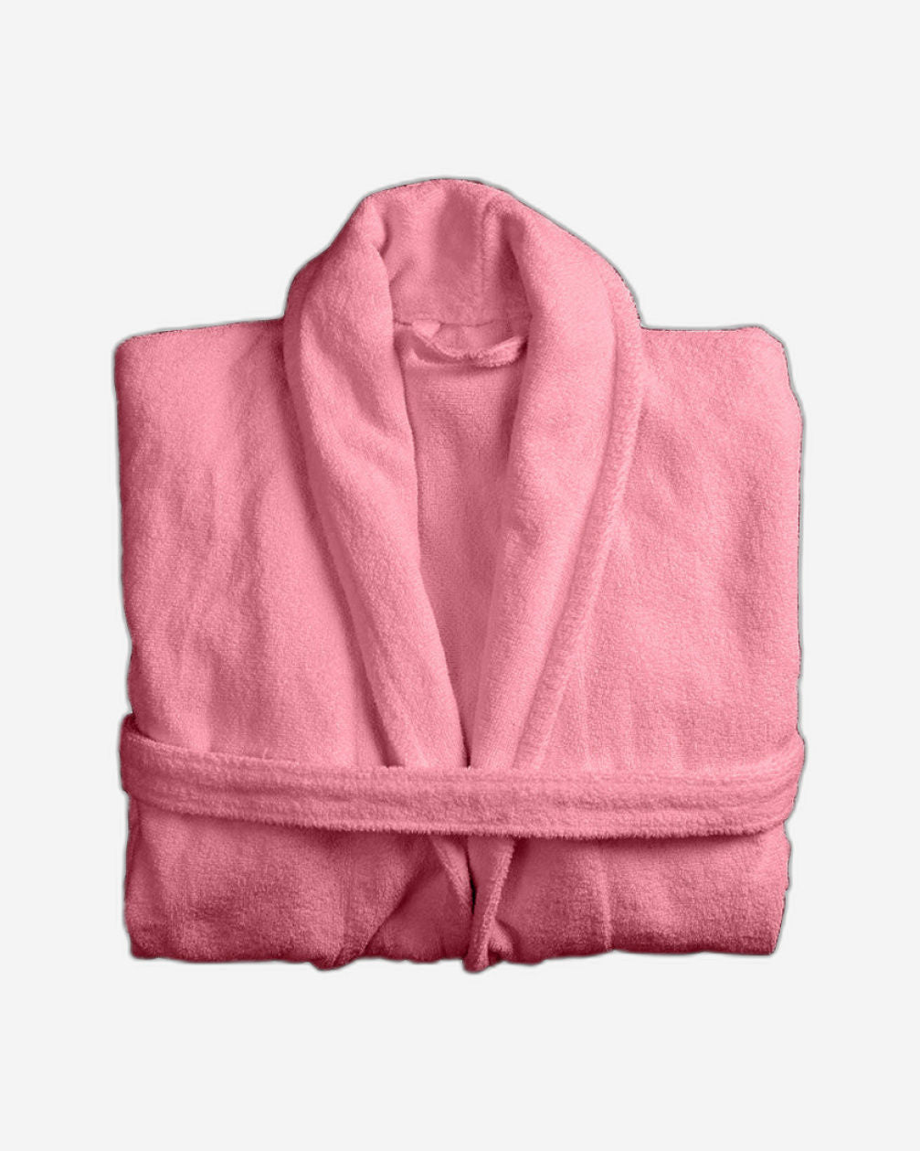Cotton Home Bathrobe with Pockets Terry Dusty Pink