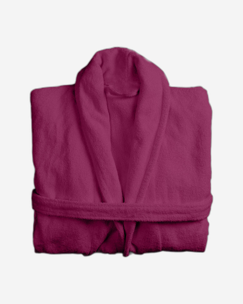 Cotton Home Bathrobe with Pockets Terry Burgundy