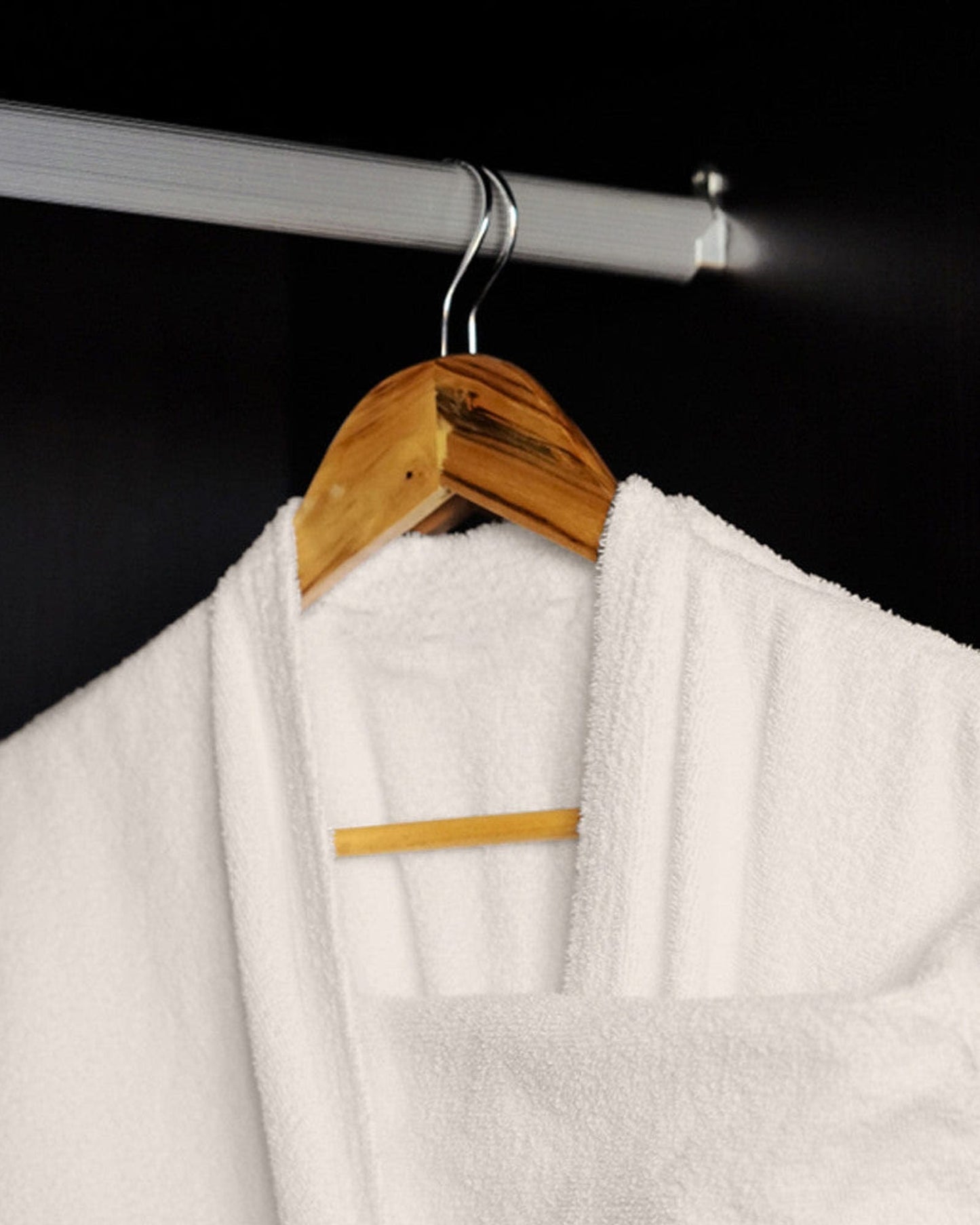 Cotton Home Bathrobe Terry Ivory