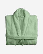 Cotton Home Bathrobe with Pockets Terry Mint Green