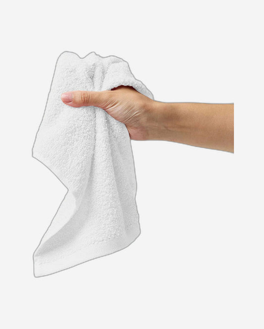 Cotton Home Face Towel White