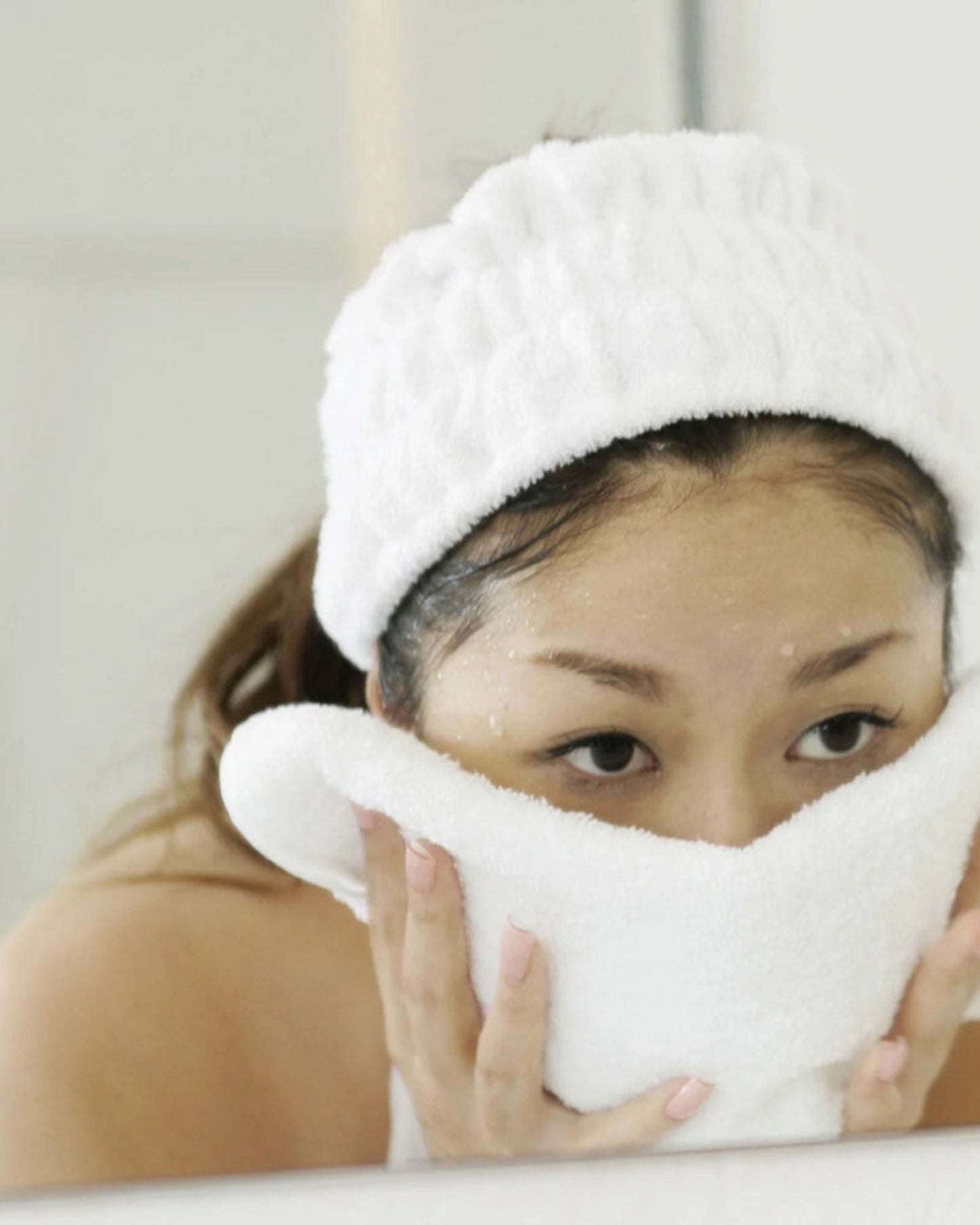 Cotton Home Face Towel White