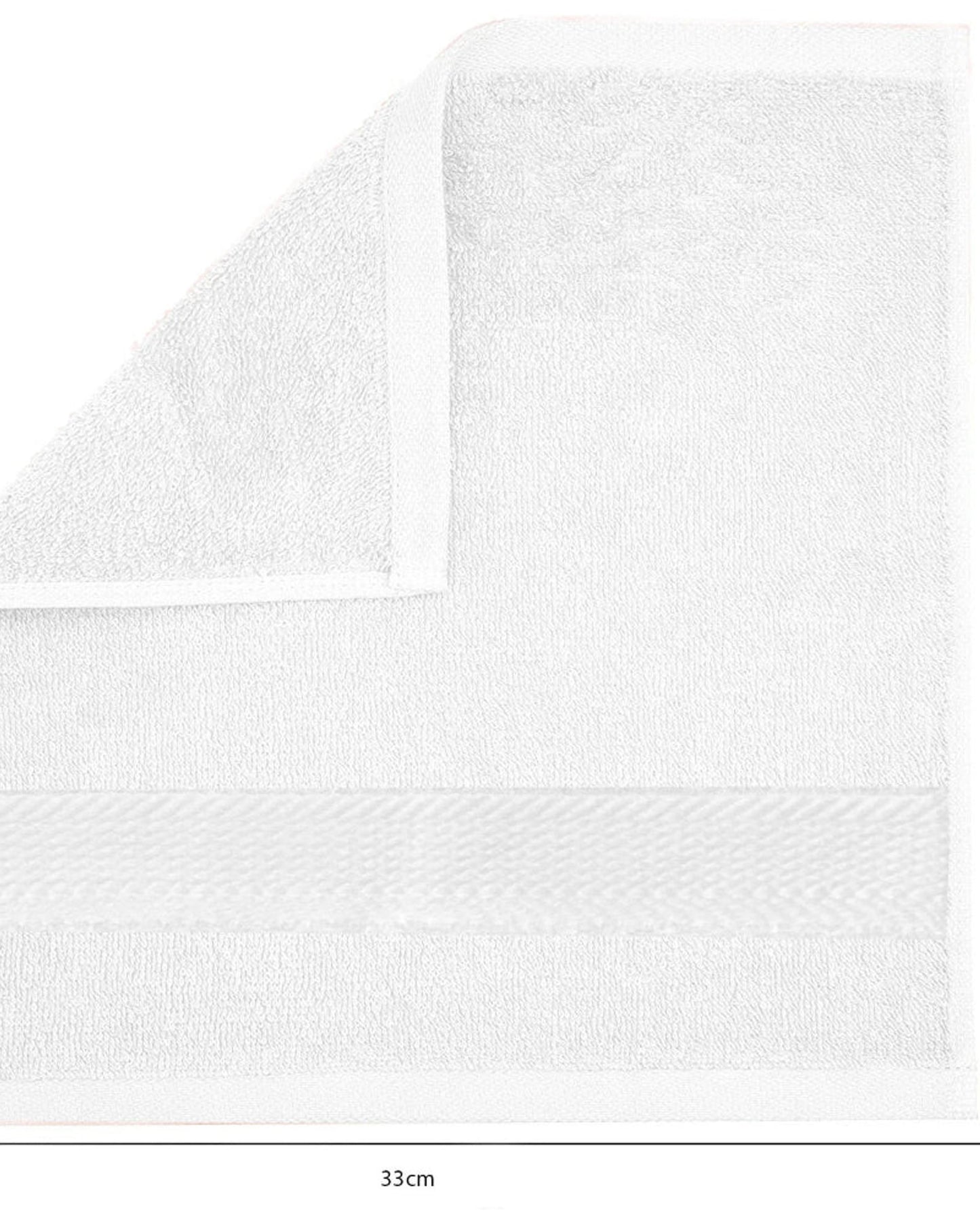 Cotton Home Face Towel White