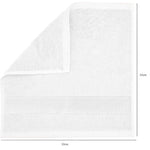 Cotton Home Face Towel White