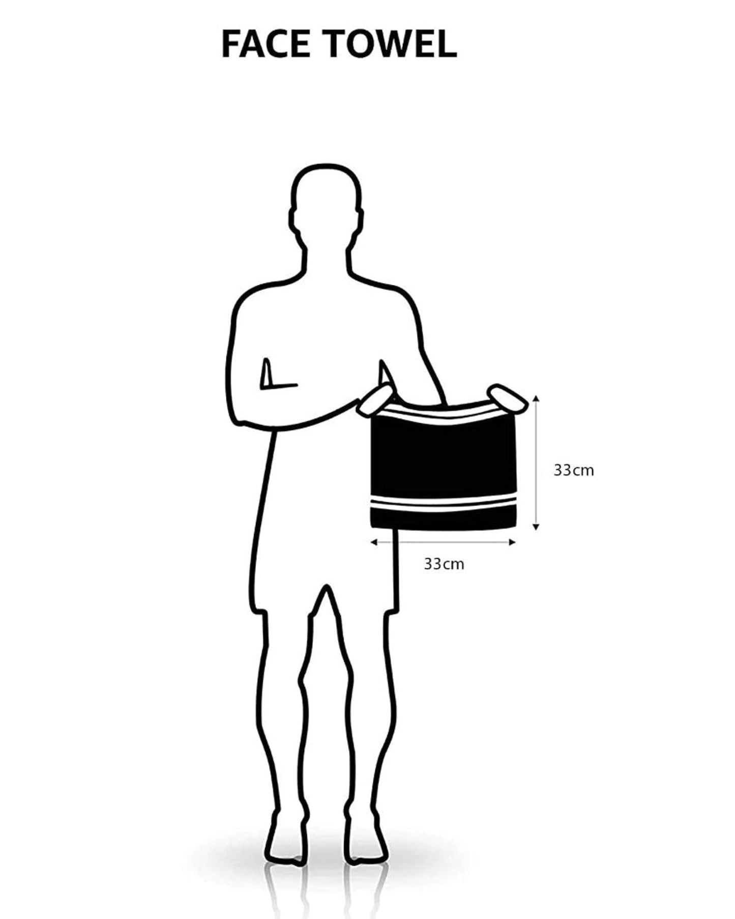 Cotton Home Face Towel White