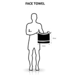 Cotton Home Face Towel White