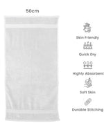 Cotton Home Hand Towel White