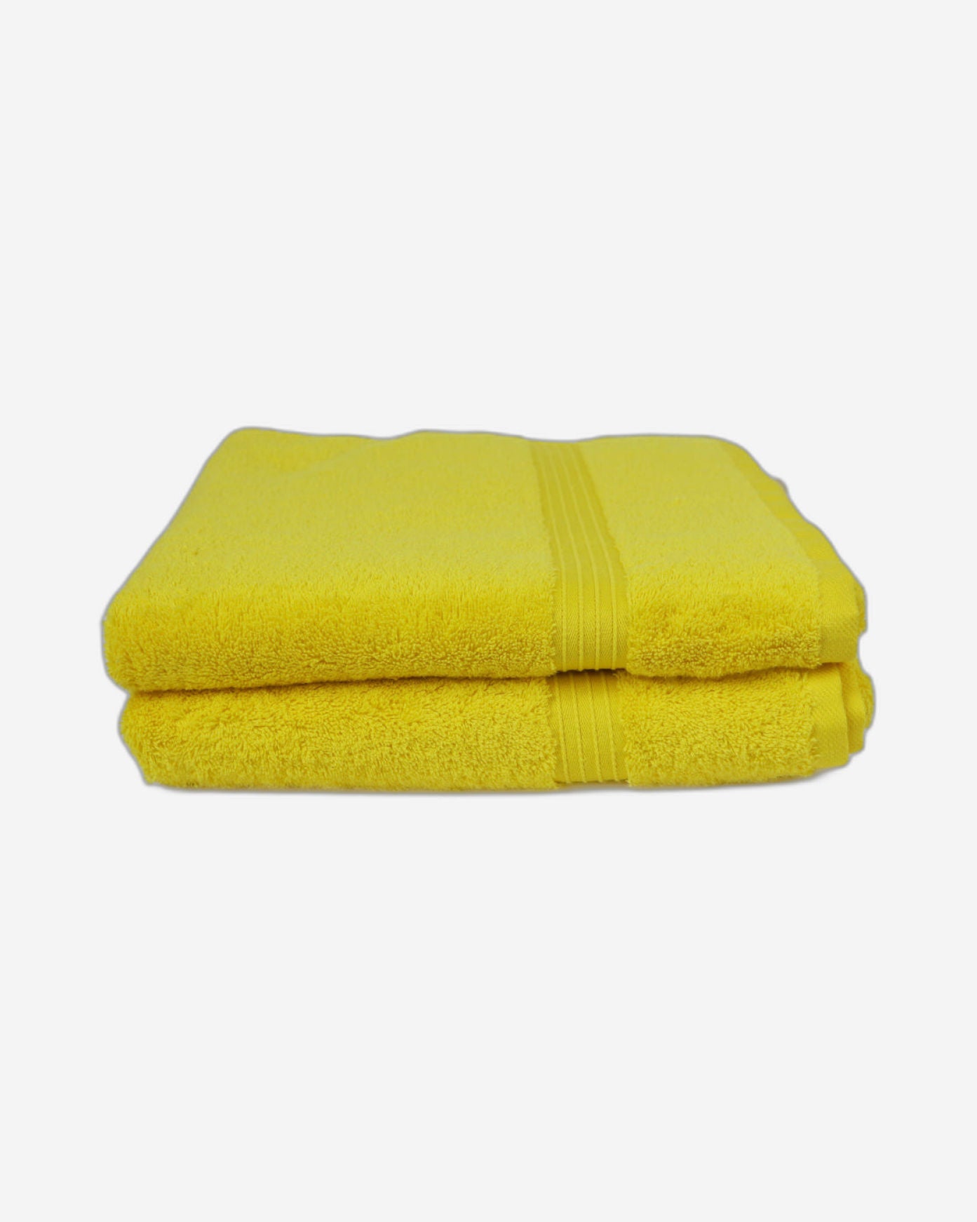 Cotton Home Bath Towel Set 2Pc Yellow