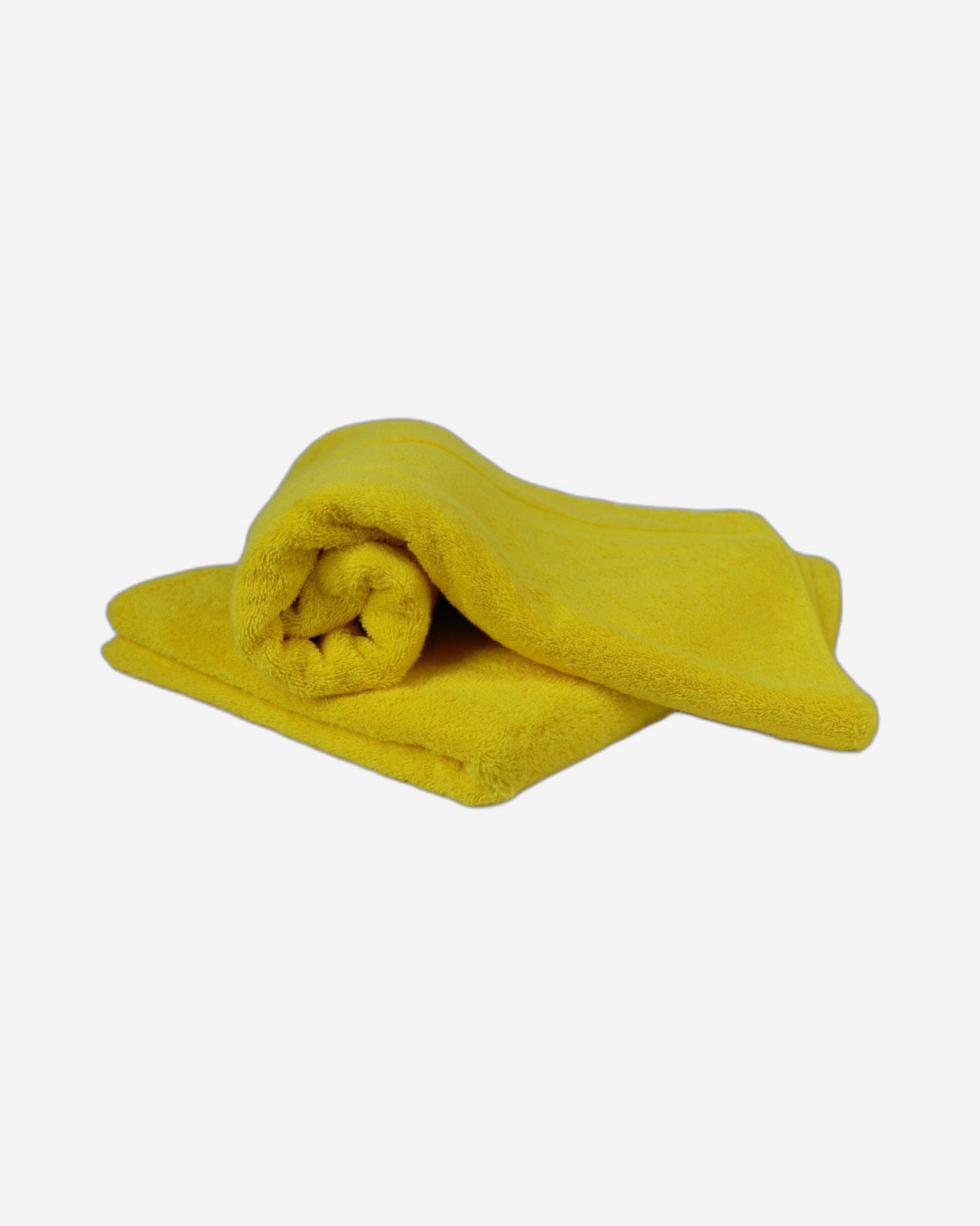 Cotton Home Bath Towel 2-piece Set Yellow