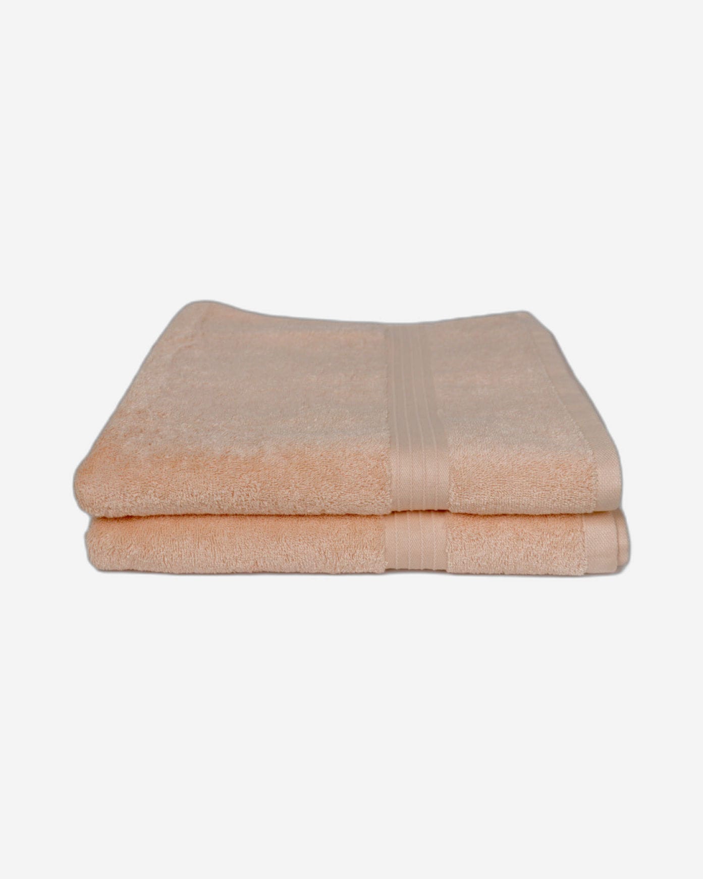 Cotton Home Bath Towel Set 2Pc Peach