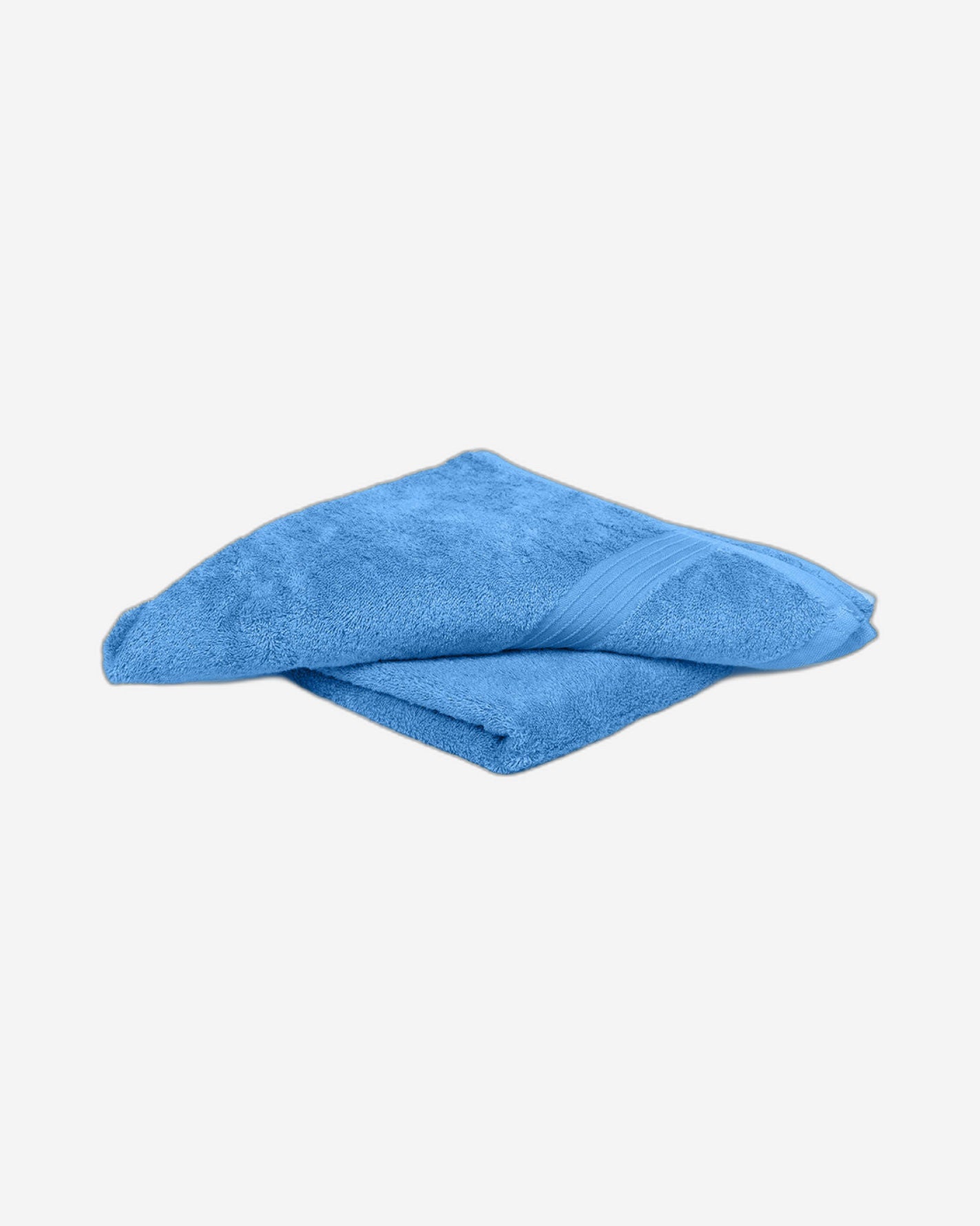 Cotton Home Bath Towel 2-piece Set Light Blue
