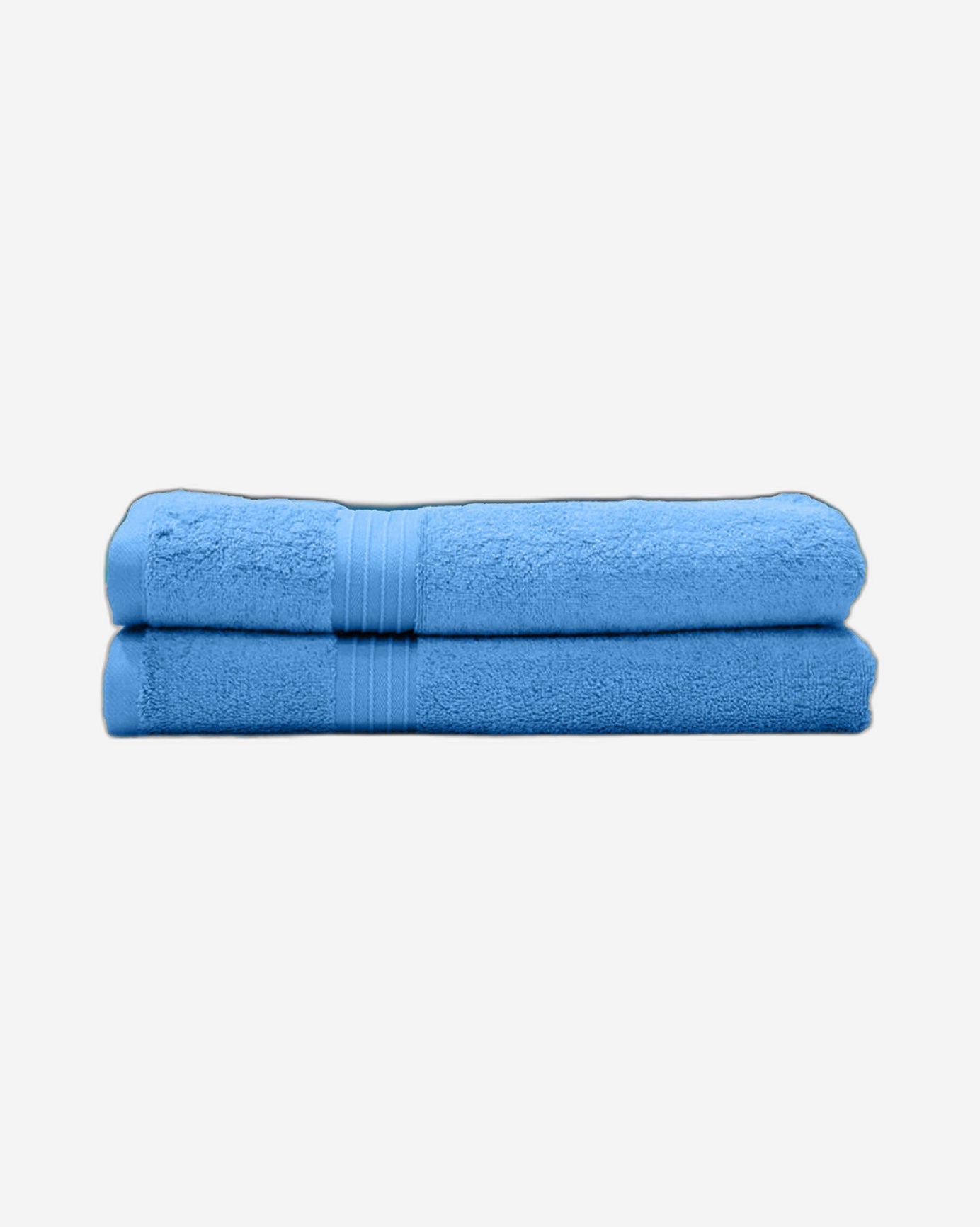 Cotton Home Bath Towel Set 2Pc Light Blue