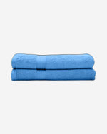 Cotton Home Bath Towel 2-piece Set Light Blue